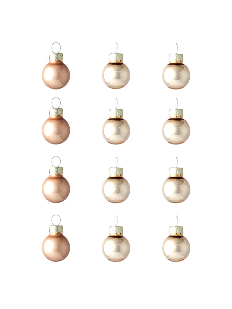 Mini Christmas baubles - Gold - image 1