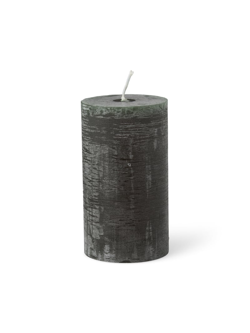 Pillar candle 12 cm - Dark Green - image 1