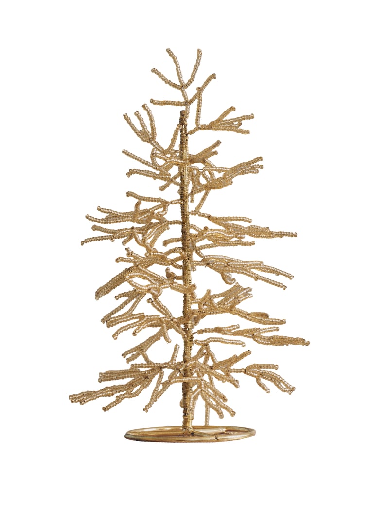 Beaded Christmas tree - Gold - image 1
