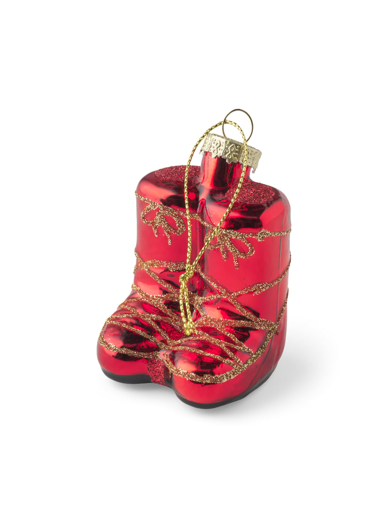 Snow boot ornament - Red - image 1