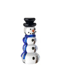 Glass snowman figurine - Clear, Blue - image 1