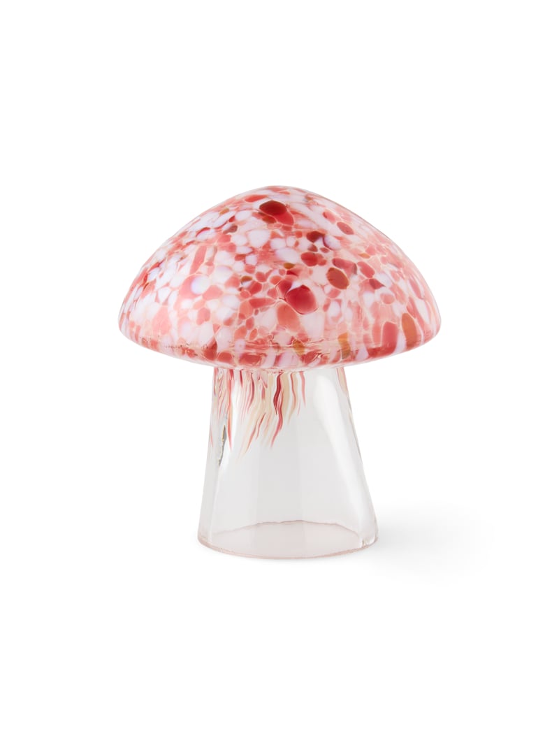 Decorative glass mushroom - Red, White - image 1
