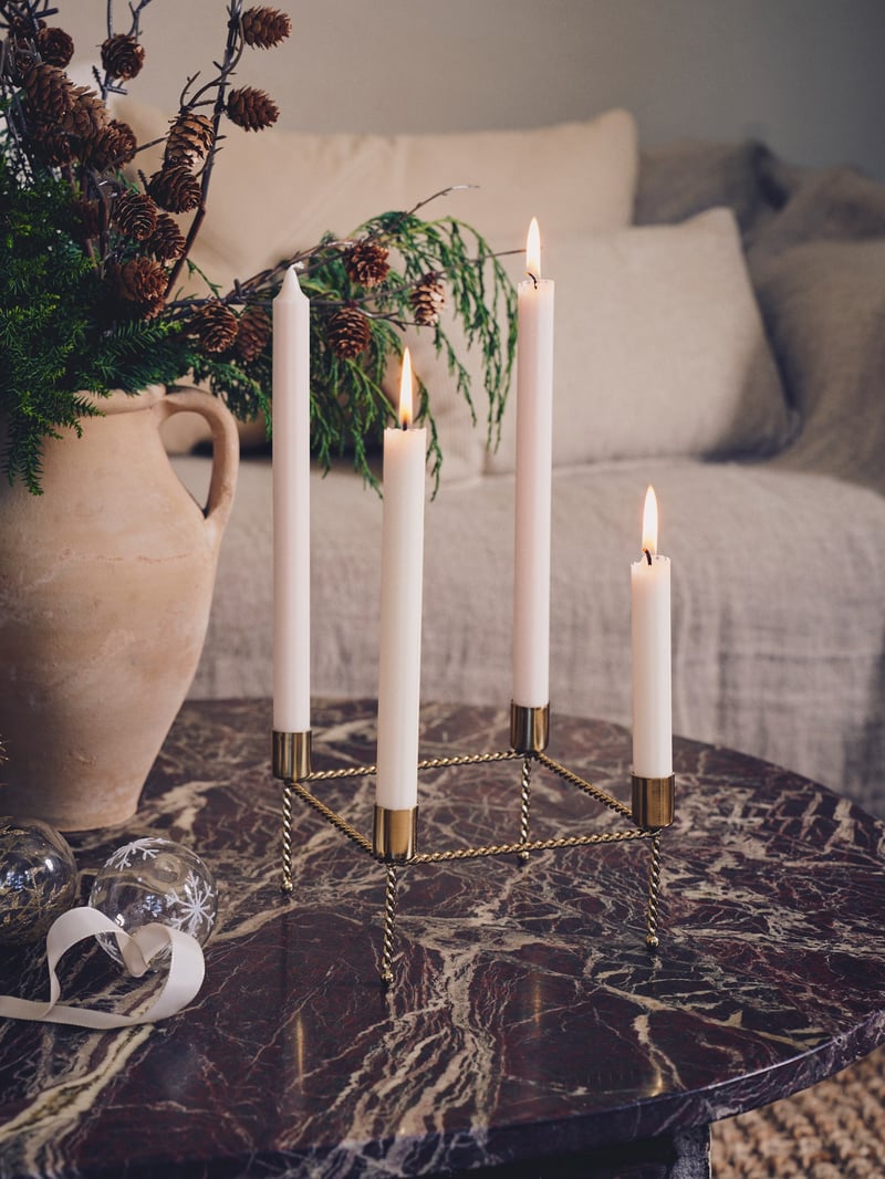 Advent candle holder - Brass - image 2