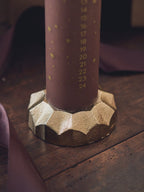 Advent pillar candle holder - Gold - image 2
