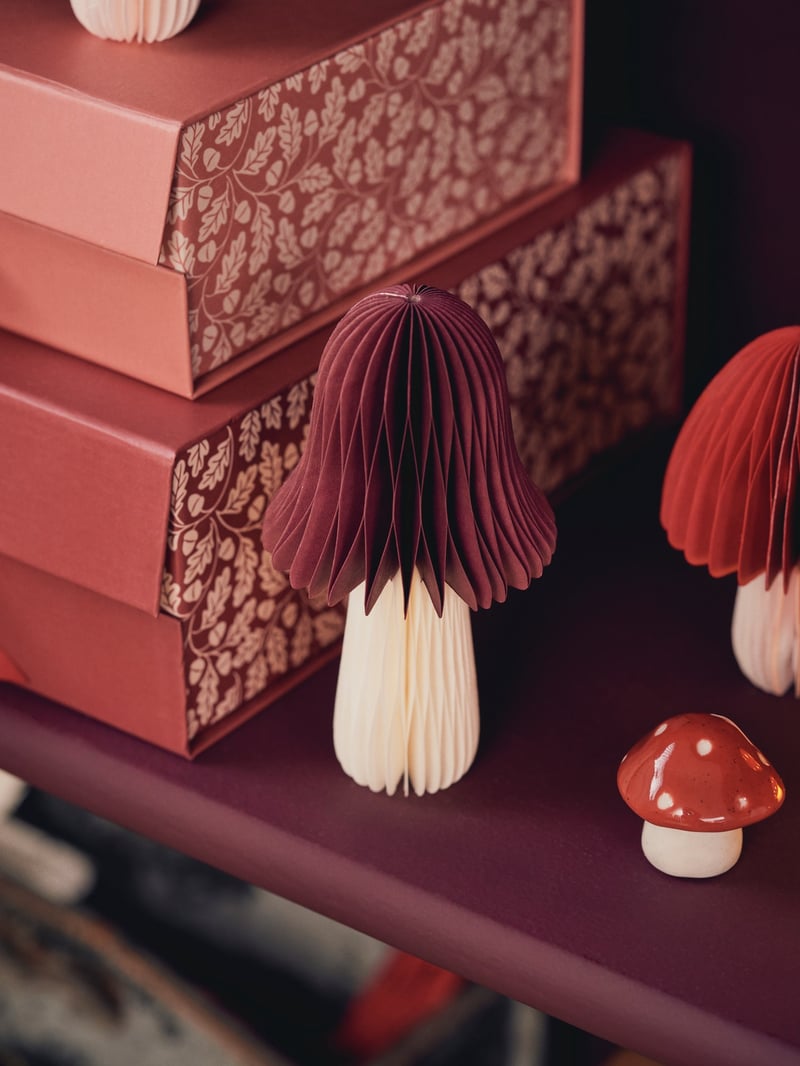 Paper mushroom - Dark Rose - image 2