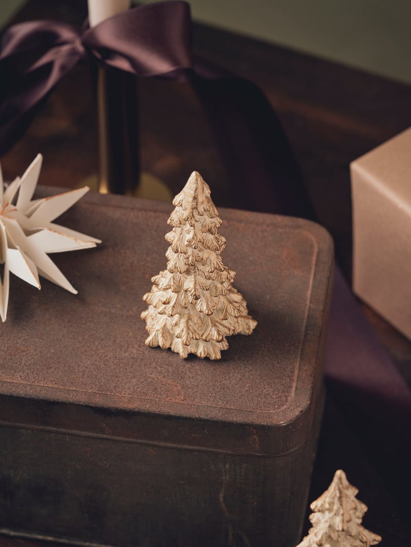 Decorative tree - Off White, Gold - image 2