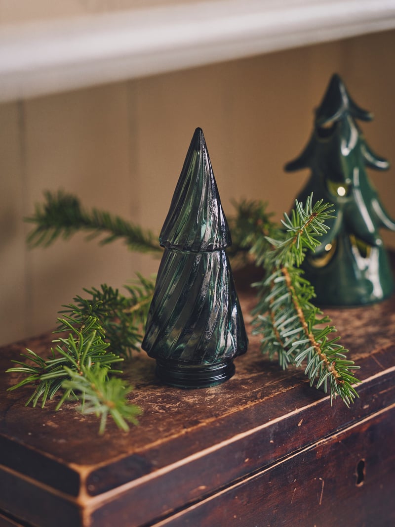 Decorative glass tree - Dark Green - image 2