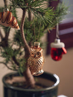 Owl ornament - Gold - image 2
