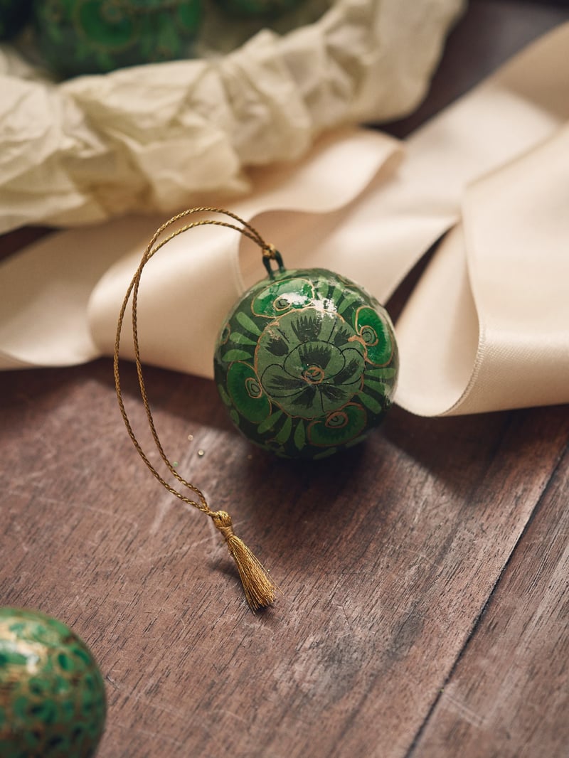 Christmas bauble - Dark Green - image 2