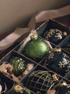 Christmas bauble - Dark Green, Gold - image 2