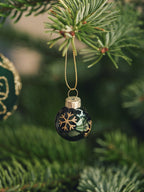 Christmas bauble - Dark Green, Gold - image 2