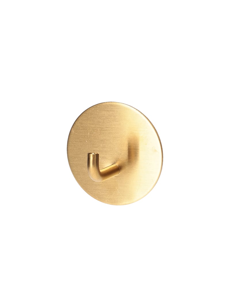 Adhesive hook - Brass - image 1