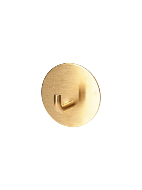 Adhesive hook - Brass - image 1