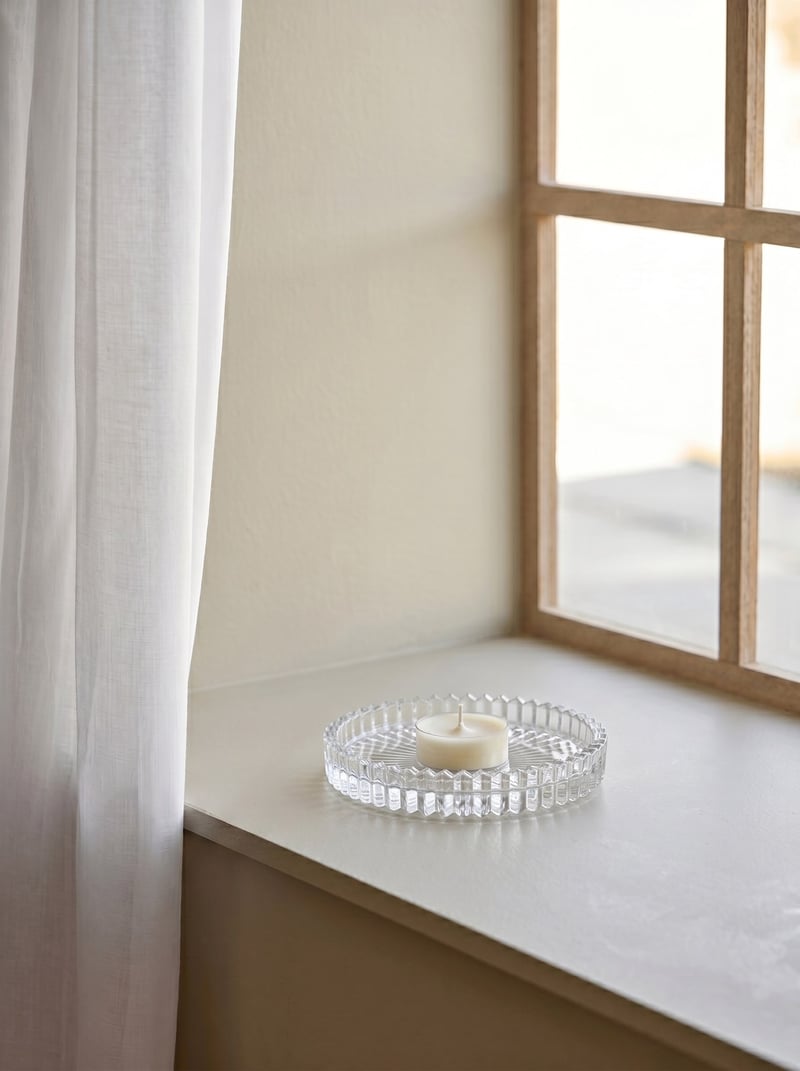 Candle plate - Clear - image 4