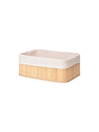 Lined storage basket - Light Nature - image 1
