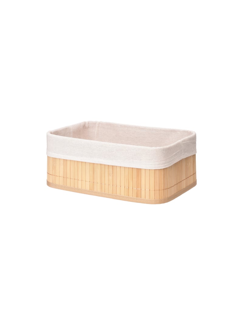 Lined storage basket - Light Nature - image 1