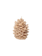 Pine cone-shaped candle - Camel - image 1