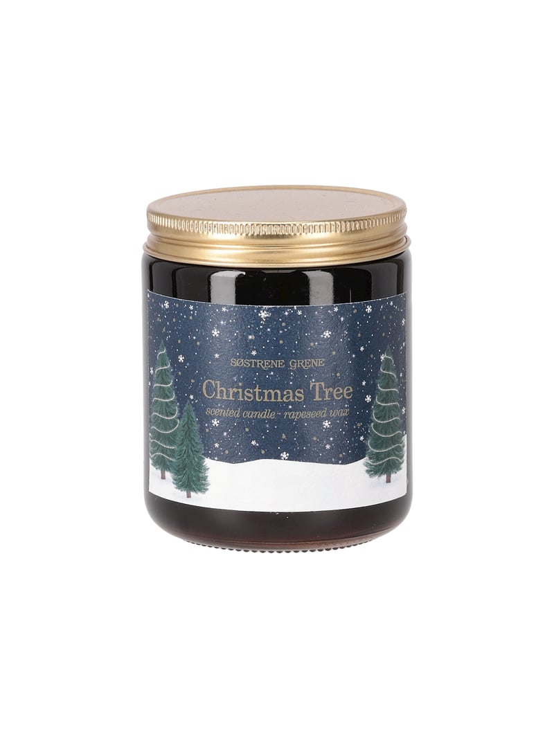 Scented candle Christmas tree - Navy, Gold - image 1