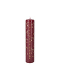 Advent candle - Bordeaux, Gold - image 1