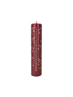 Advent candle - Bordeaux, Gold - image 1