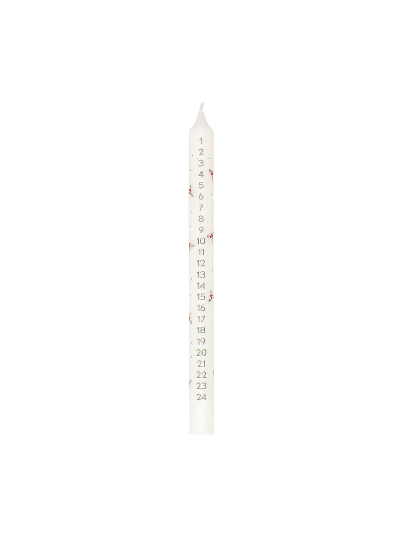 Advent candle - Off White, Moss Green - image 1