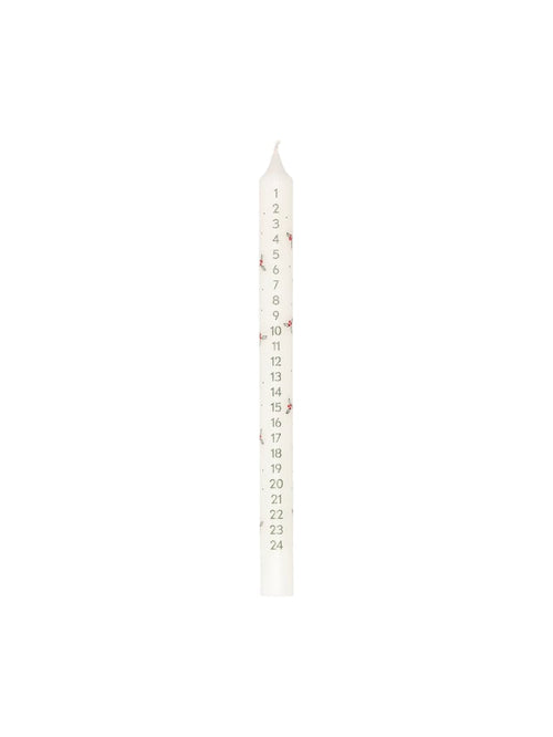 Advent candle - Off White, Moss Green - image 1