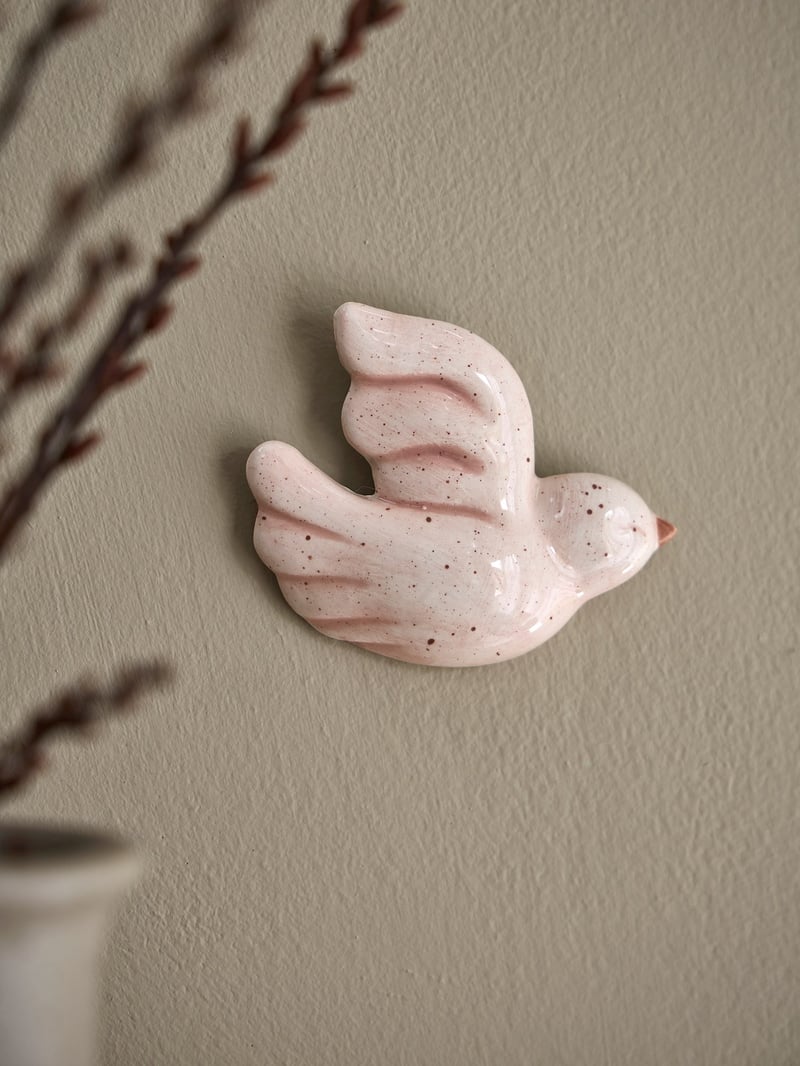 Dove wall decoration - Dusty Rose, Off White - image 3