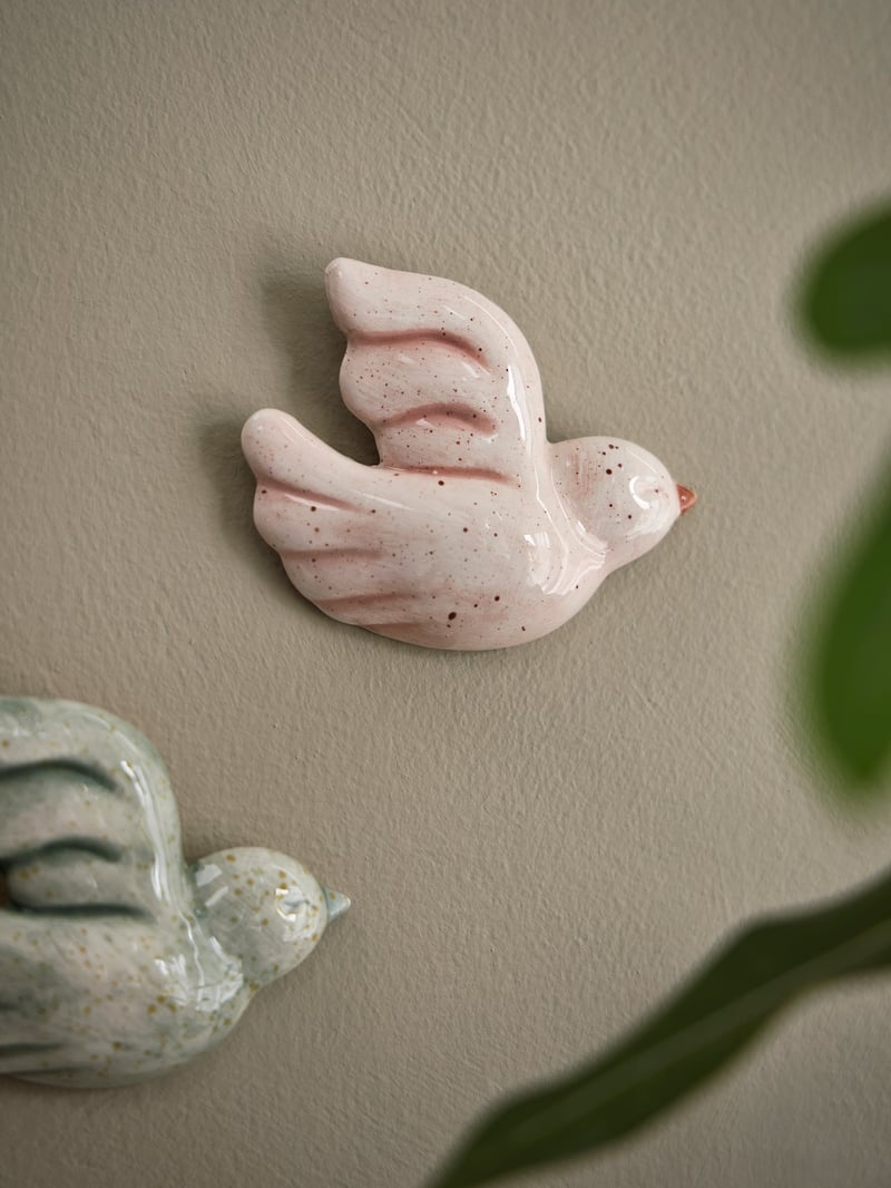 Dove wall decoration - Dusty Rose, Off White - image 4