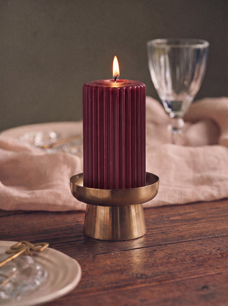 Pillar candle - Red - image 2