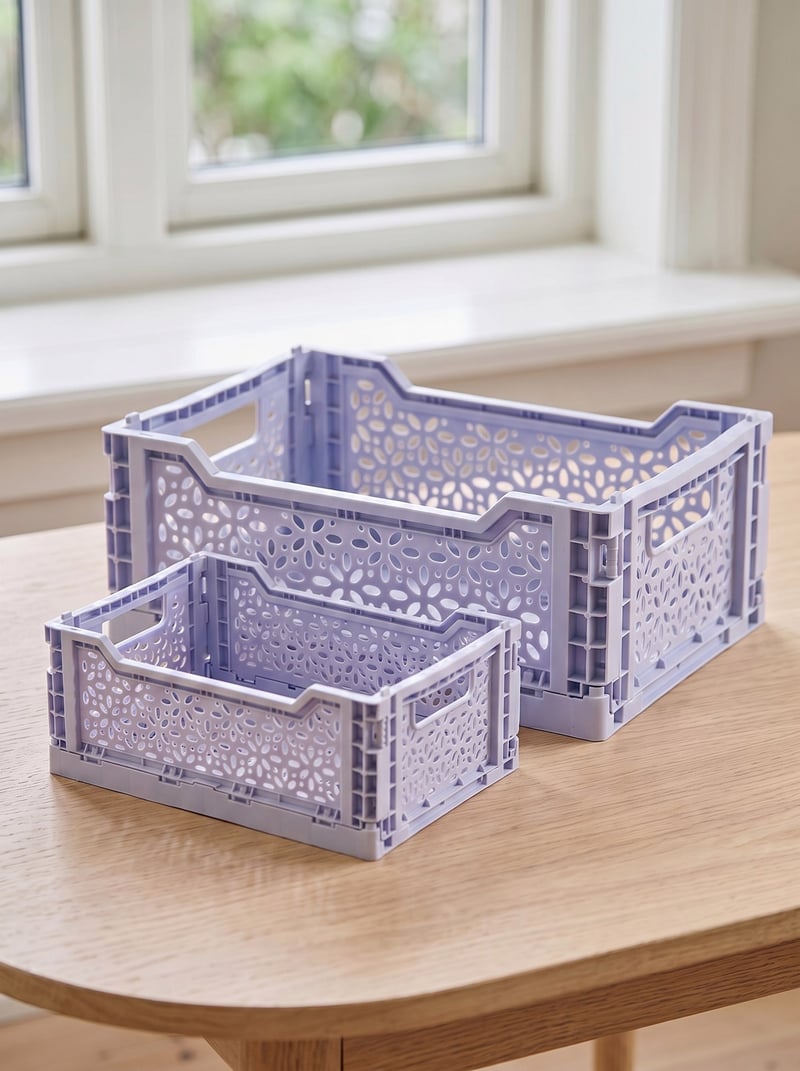 Folding crate - Lavender - image 2