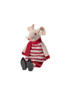 Decorative mouse - Light Brown, Red - image 1
