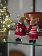 Decorative mouse - Light Brown, Red - image 2