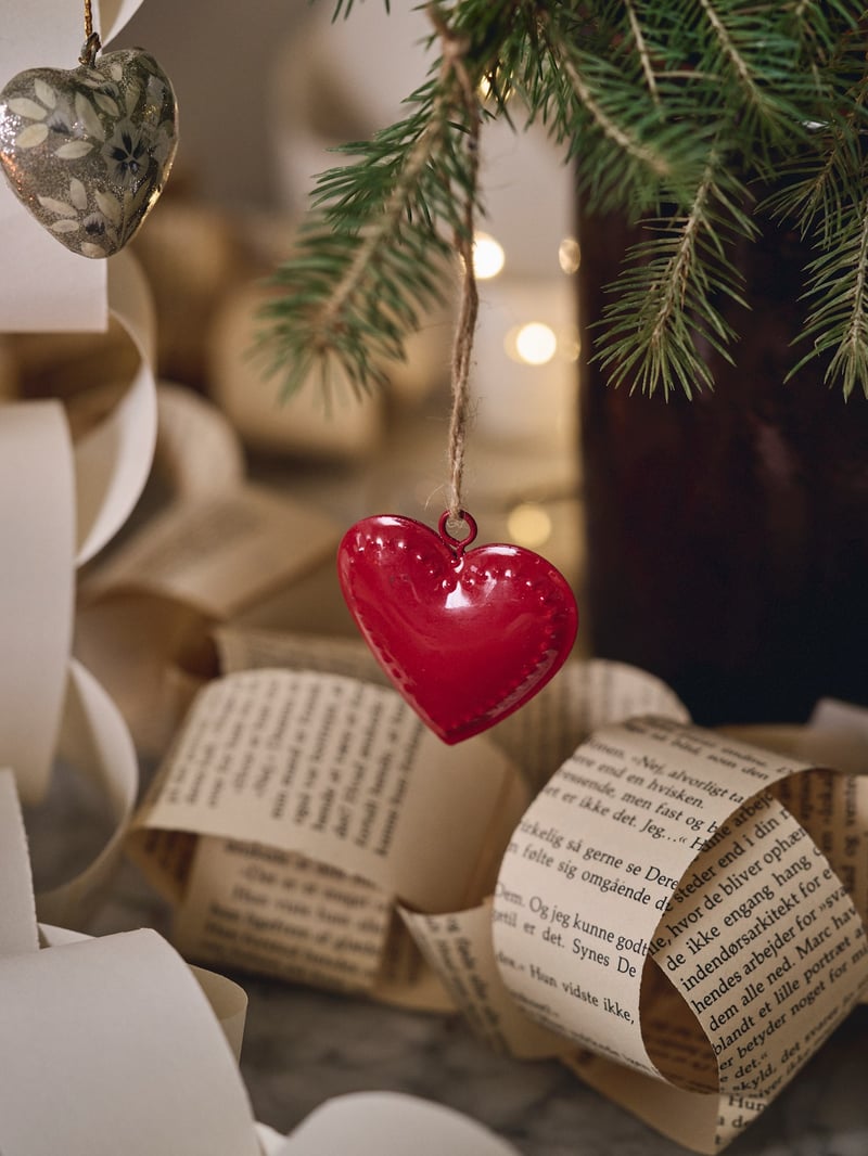 Christmas ornament heart - Red - image 2