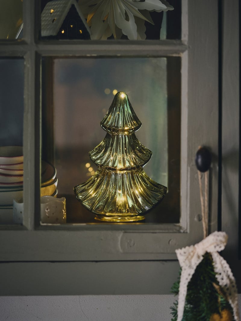 LED tree - Green, Gold - image 2