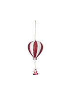 Christmas ornament hot air balloon - Red, White - image 1