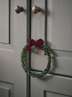 Wreath with bow - Green, Bordeaux - image 2
