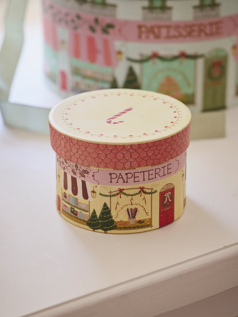 Round gift box - Light Yellow - image 2