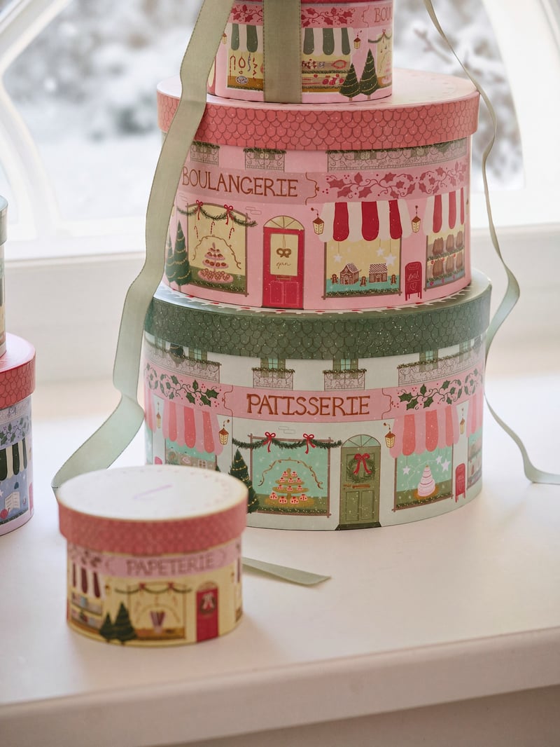 Round gift box - Light Green - image 2